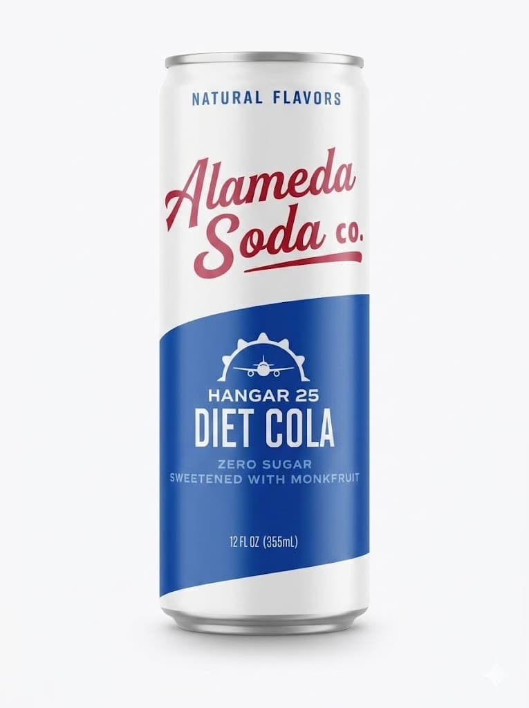 Diet Cola naturally sweetened with a Monk Fruit/Stevia blend - image 1